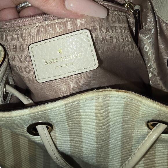 Kate Spade Mulberry Street Small Breezy Striped Backpack, Ottoman Stripe/Pumice - Picture 6 of 10